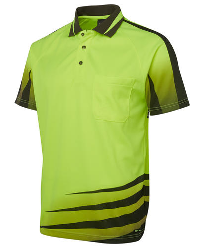 Day Polyester Micromesh Polo - Rippa Sub - Orange/Black (Size: XL)