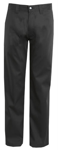 Polycotton Stamina Flat Front Trouser - Black - 122