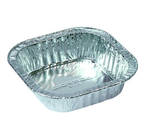6113 Small Square Dish, Aluminium, 340mls 1000 (Case)