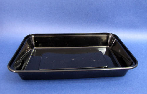 BS-850BB Black Rectangular Container 850ml 50/packx10/case (Case)