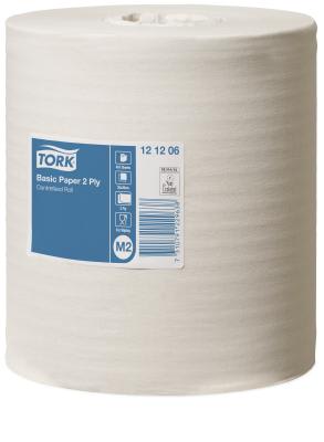 Tork M2 Basic Centrefeed Paper Roll 2 Ply White 160m