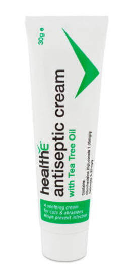 HealthE Antiseptic Cream with Tea Tree Oil-30 gram (Each)