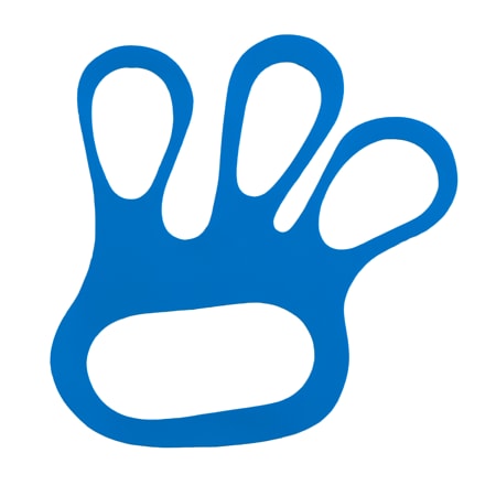 Finger Mesh Support Glove Tensioner Blue (Pack)