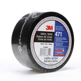 3M Vinyl Tape 471 Black 50mm x 33m (Roll)