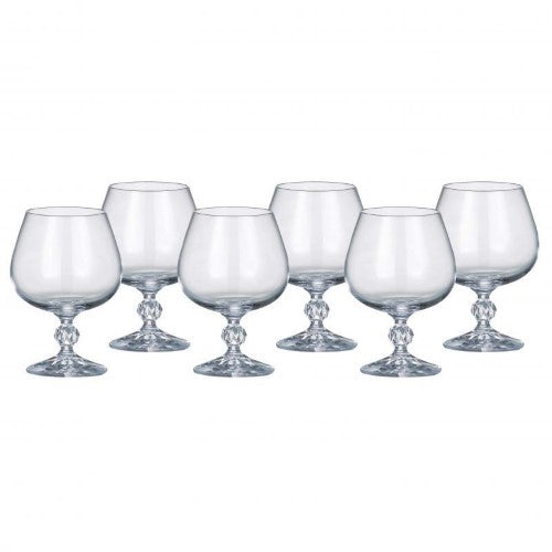 Brandy Glass Set - Bohemia Claudia 250ml (Set of 6)