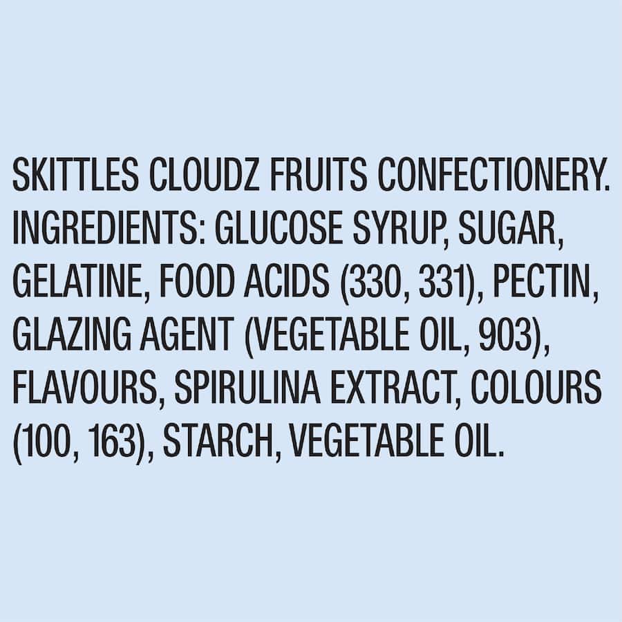 Skittles Sweets Cloudz Fruit 120g