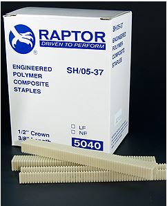 Raptor Plastic Staples SH/05 -37 12.5mm x 14mm 16ga 5040 (Box)