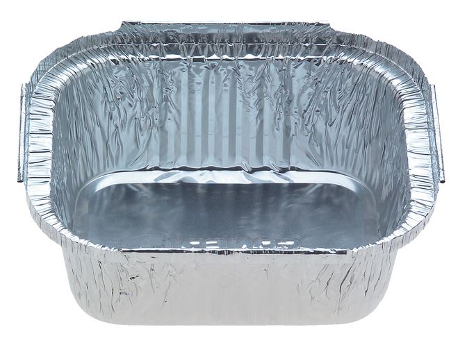 Small Deep Oblong Foil Food Tray 7114 133 x 110 x 46mm 900/Case