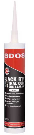 ADOS 8367 Neutral Cure RTV Silicone Black 310ml (Each)