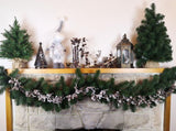 Cone Garland with Snow (1.8m)