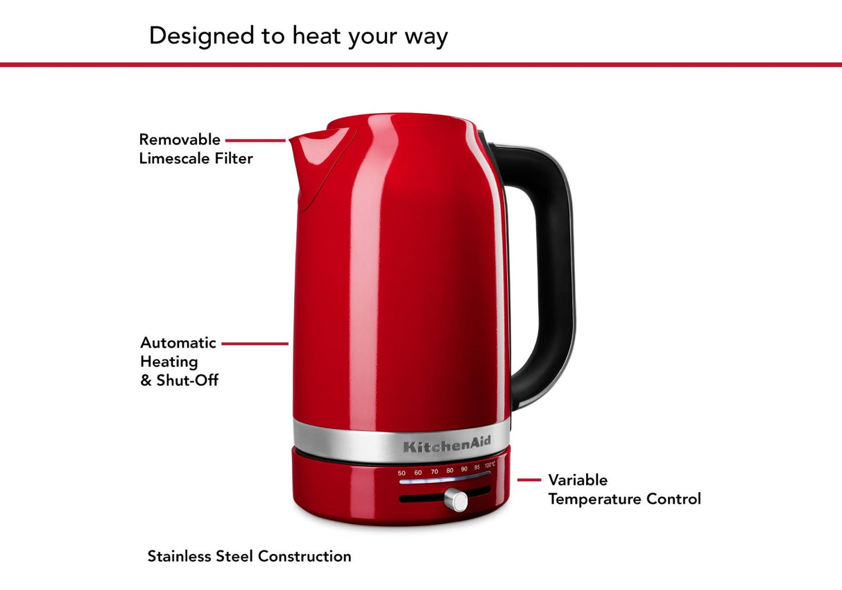 Electric Kettle - Kitchen Aid Empire Red (1.7L)