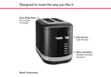 2 Slice Toaster - Kitchen Aid (Matte Black)