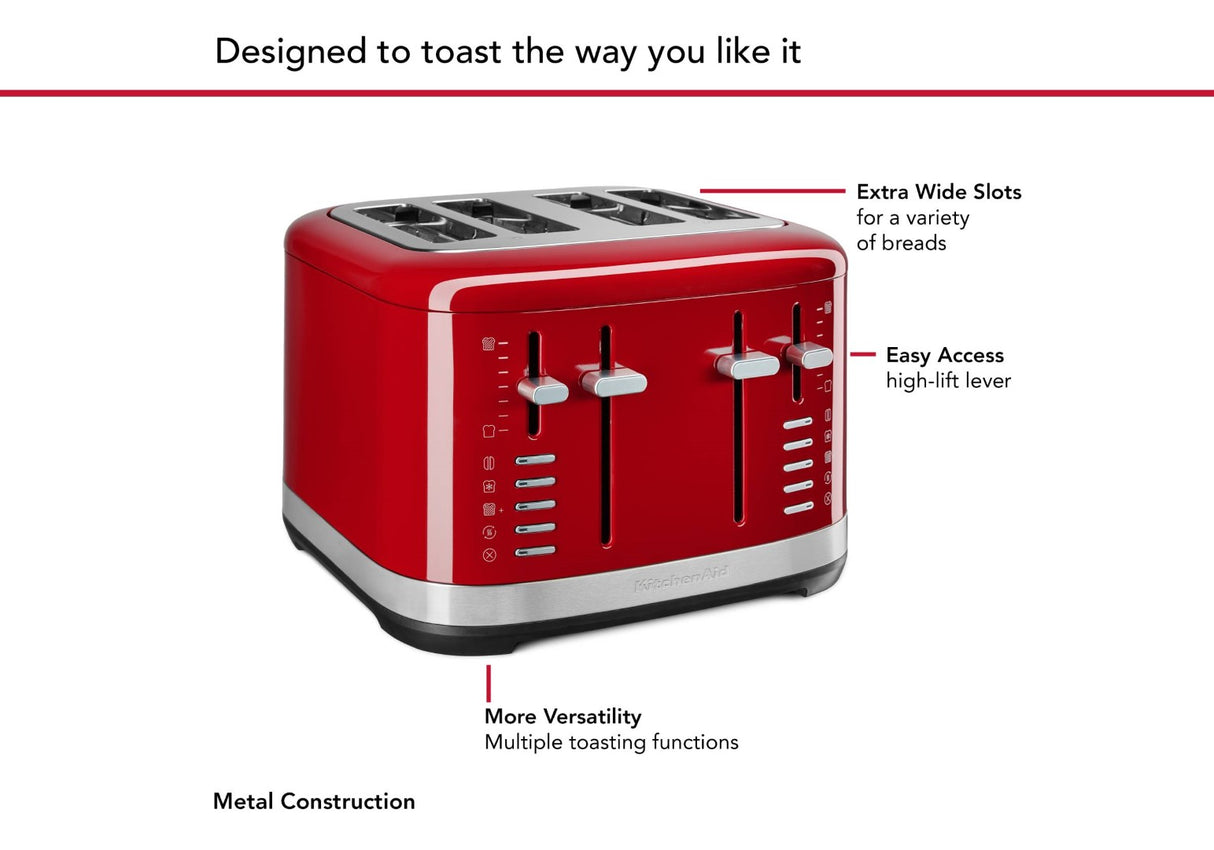 4 Slice Toaster - Kitchen Aid (Empire Red)