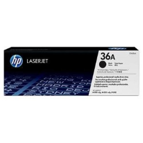 HP 36A (CB436A) Black Toner Cartridge for LaserJet Printers - 2000 Pages Yield