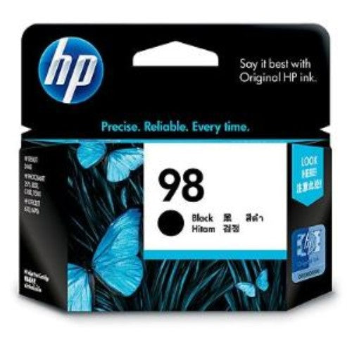 HP 98 Black Ink Cartridge - Original Ink for HP Printers - 420 Pages of Vibrant Prints