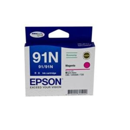 Epson T1073 Magenta Ink Cartridge - Original 91N, 215 Pages, High Performance for Epson Printers