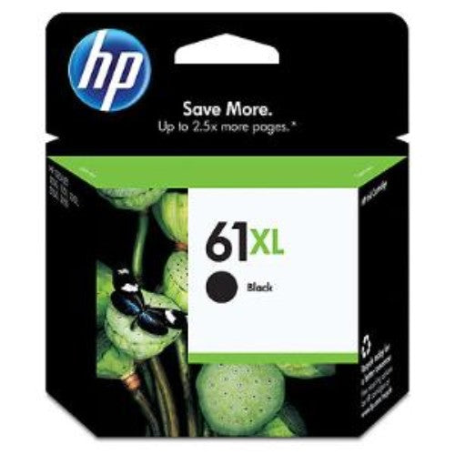 HP 61XL Black Ink Cartridge - Original, High Yield, Compatible with HP Printers - 480 Pages