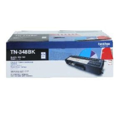 Brother TN348BK Super High Yield Black Toner Cartridge - 6000 Pages for Laser Printers