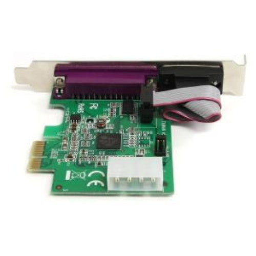 1s1p Native PCI Express Dual Port Combo Card - RS232 Serial & Parallel with 16950 UART