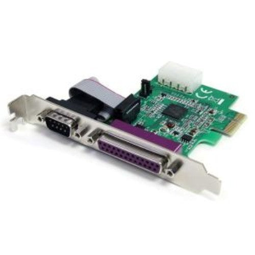 1s1p Native PCI Express Dual Port Combo Card - RS232 Serial & Parallel with 16950 UART