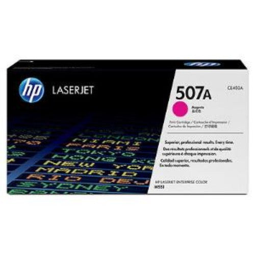 HP 507A (CE403A) Magenta Toner Cartridge - Original LaserJet - 6000 Pages - Compatible with M551 Printers