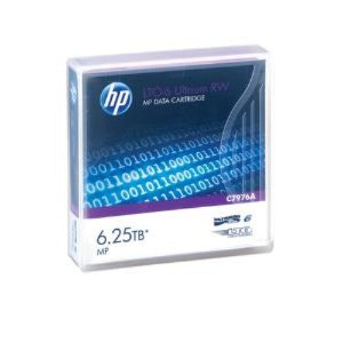 HPE LTO-6 Ultrium 6.25TB MP RW Data Cartridge - High Capacity Tapes for Storage & Backup