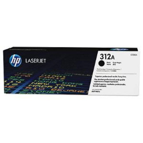 HP 312A (CF380A) Black Original LaserJet Toner Cartridge - High Yield, 2400 Pages