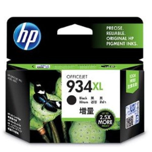 HP 934XL Black Ink Cartridge - High Capacity, 1000 Pages, Compatible with Inkjet Printers