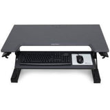 Ergotron WorkFit-TL Sit-Stand Desktop Workstation - Adjustable Height Black Desk for Home & Office