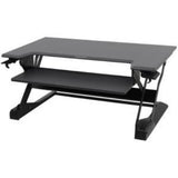 Ergotron WorkFit-TL Sit-Stand Desktop Workstation - Adjustable Height Black Desk for Home & Office