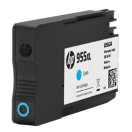 HP 955XL Cyan Ink Cartridge - Original High Yield - 1600 Pages for Inkjet Printers