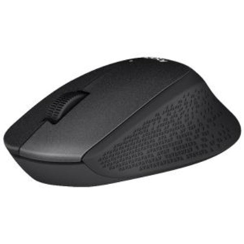 Logitech SILENT PLUS M331 Wireless Mouse, ergonomic design for right-handed users, 90% noise reduction, 1000 DPI sensor.