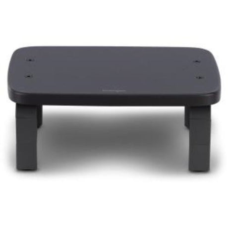 Ergonomic Kensington SmartFit Monitor Stand in black, adjustable height for comfort and productivity at home or office.