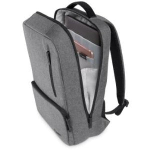 Ergonomic and stylish 15.6" laptop commuter backpack with water-resistant materials and multiple organizational pockets.