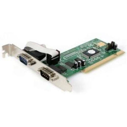 StarTech.com PCI RS232 Serial Adapter Card - 2 Port 16550 UART, Fast Data Transfer, Lifetime Warranty