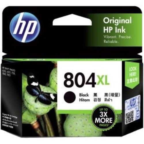 HP 804XL High Yield Black Ink Cartridge for Inkjet Printers - 600 Pages, Exceptional Quality