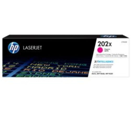 High Yield HP 202X Magenta Toner Cartridge for LaserJet Pro - 2500 Pages - Original