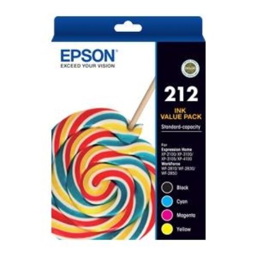 High-Quality Printing with 212 STD Value Pack - Affordable 4-Color Ink Cartridges for Home & Office