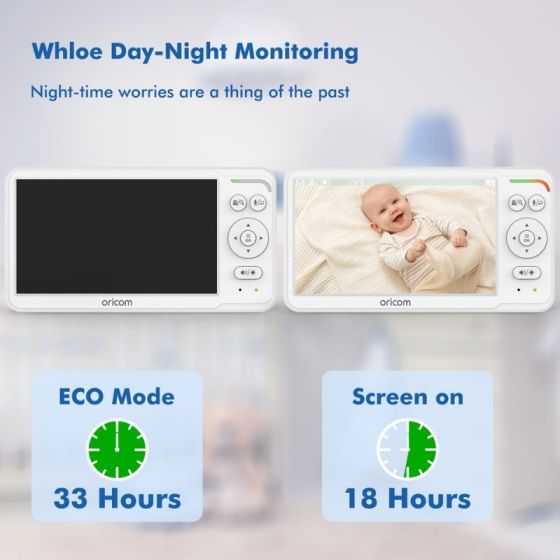 6.0" Video Baby Monitor With Pan Tilt Zoom Camera - Oricom
