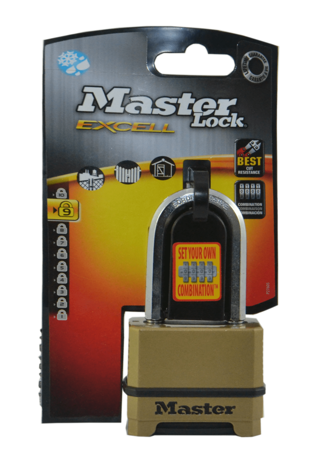 Master Lock Excell Zinc Combination Padlock 51mm