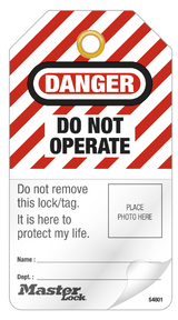 Do Not Operate Photo ID Tag 12 (Pack)
