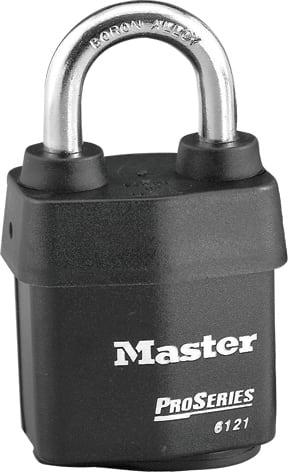 Master Lock 6121 Pro Series Boron Shackle Padlock 54 x 8 x 29mm Keyed Different