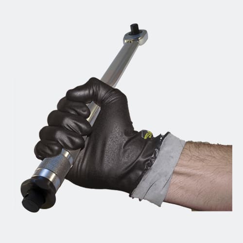 Megaman Nitrile Gloves Powder Free Black M-2XL (Pack of 50) - Standard - M