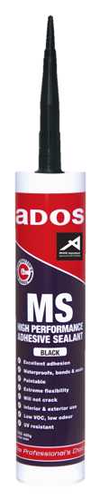 ADOS 8363 MS Adhesive Sealant 400g Black (Each)