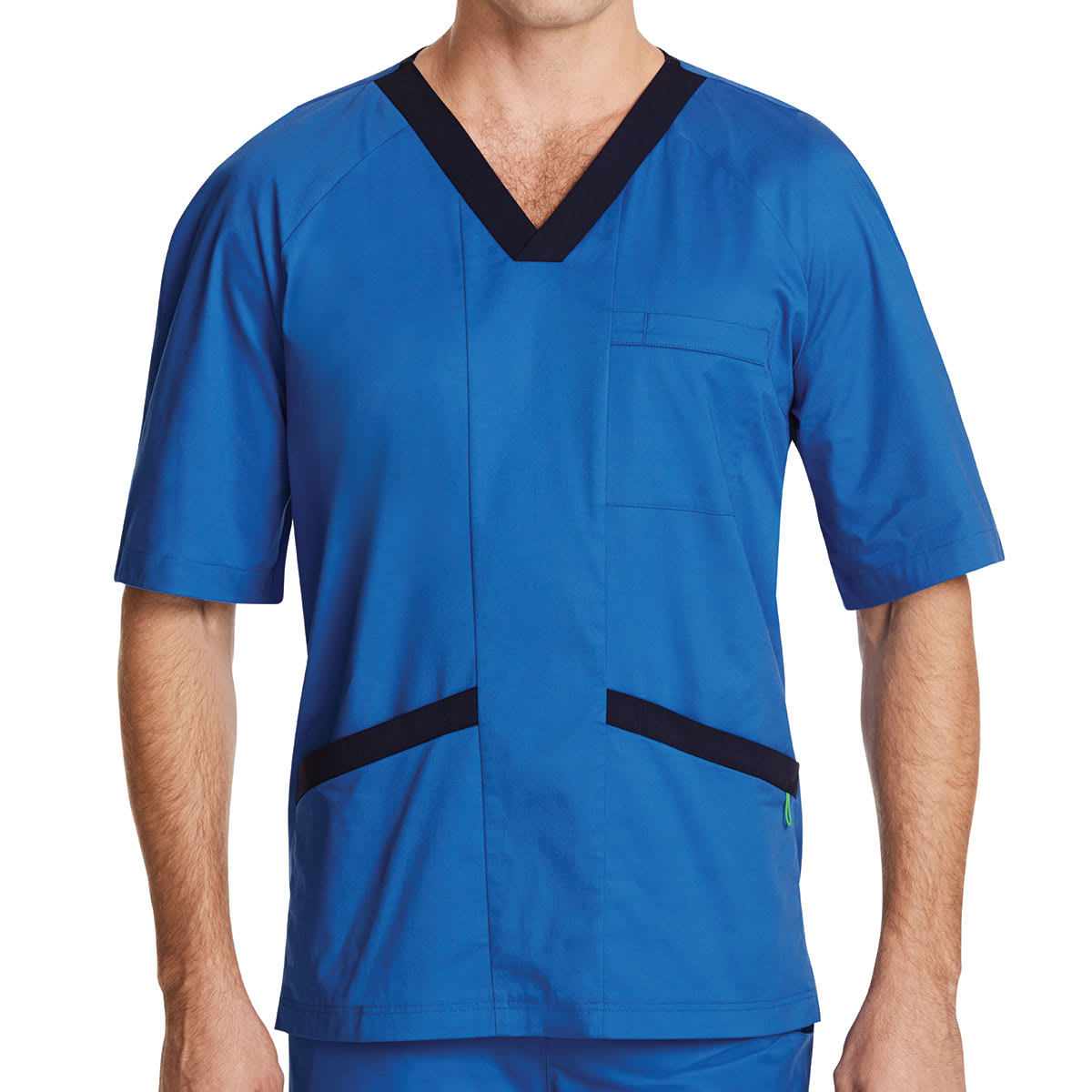 Men's Koller Round Neck Scrub Top, NNT - Navy (Size: M)