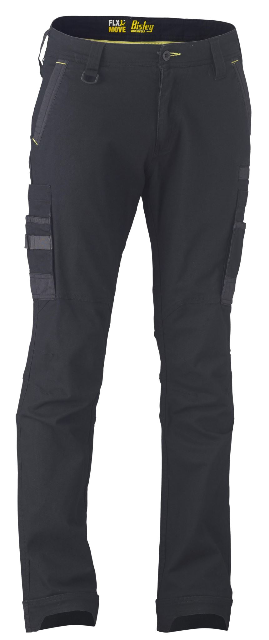 Bisley, FLX & MOVE Stretch Utility Cargo Pant-Regular Fit  - Black - Size: 87