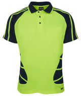JB's Wear, Day short Sleeve Polo - Orange/Navy (Size: M)