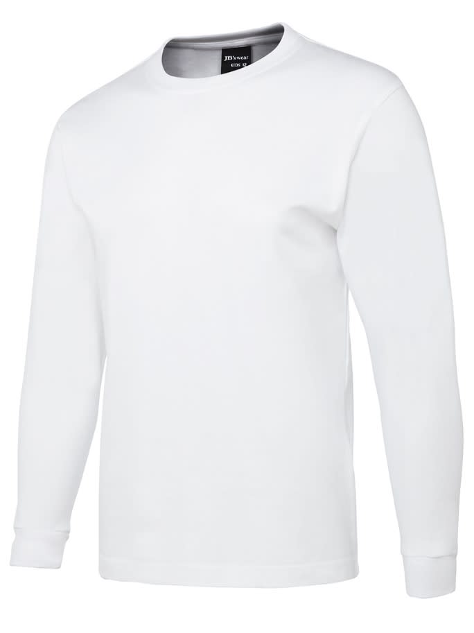 JB's Wear, Cotton Long Sleeve T-Shirt, 1LS - White (Size: 2XL)