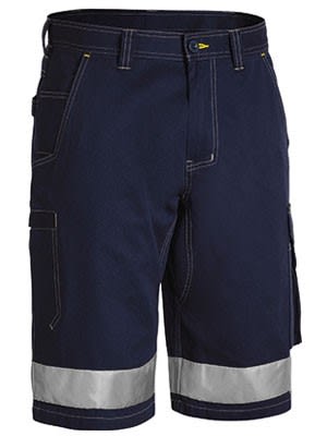 Bisley, Taped Lightweight Cargo Short, BSHC1432T (Pair) - Navy - Size: 117
