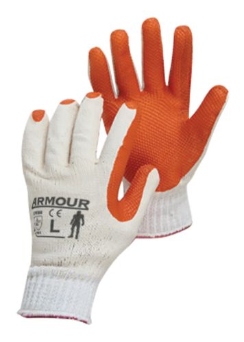 Latex Open Back Gloves - Large Red (Pair)